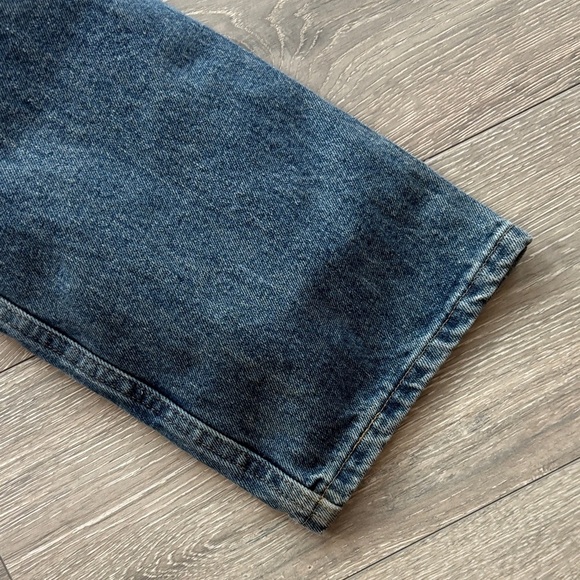 Men's Wranglers Dark Blue Straight Jeans - Picture 7 of 7